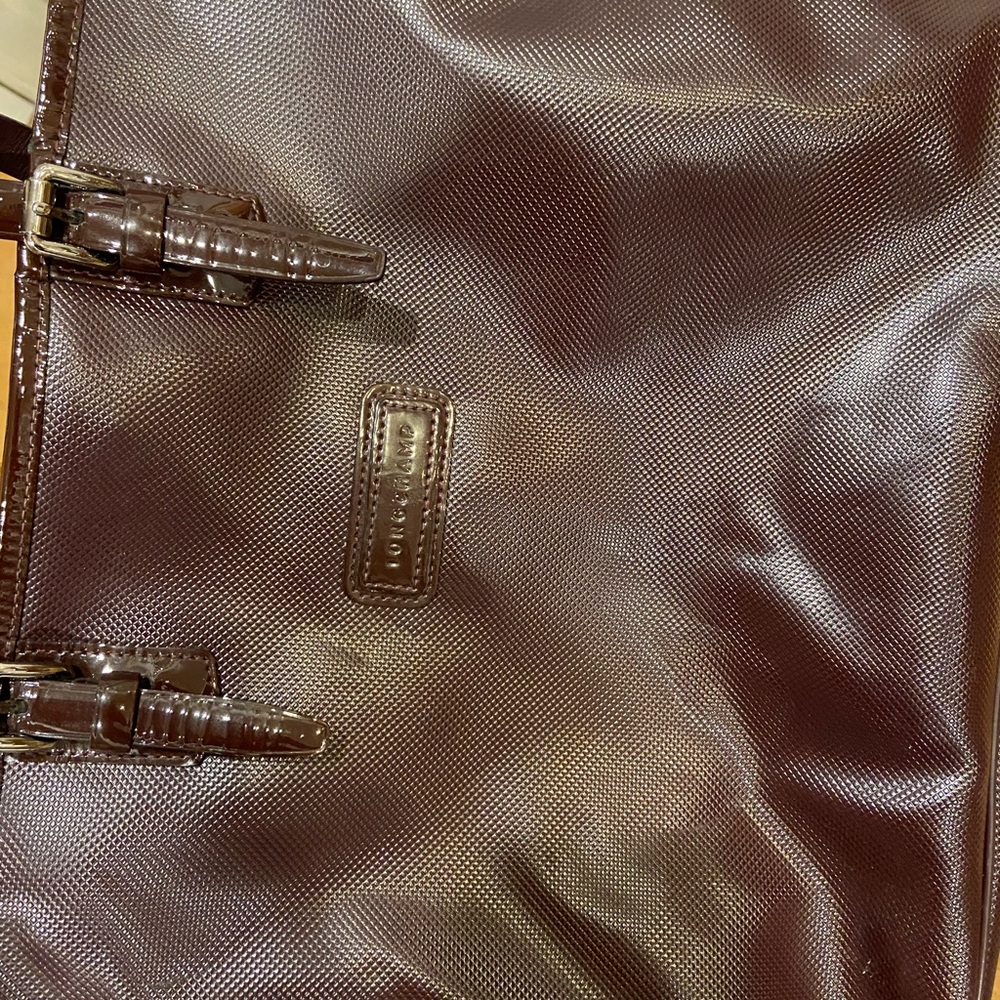 Longchamp coated canvas tote
